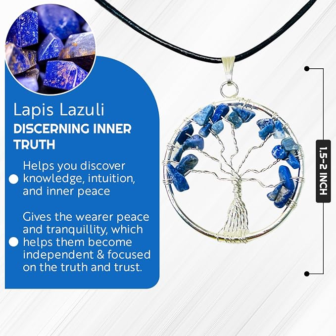Lapis Lazuli Crystal Tree Sculpture, 10-12 inches, 300 Natural Crystals, Home Décor, Handmade Gift