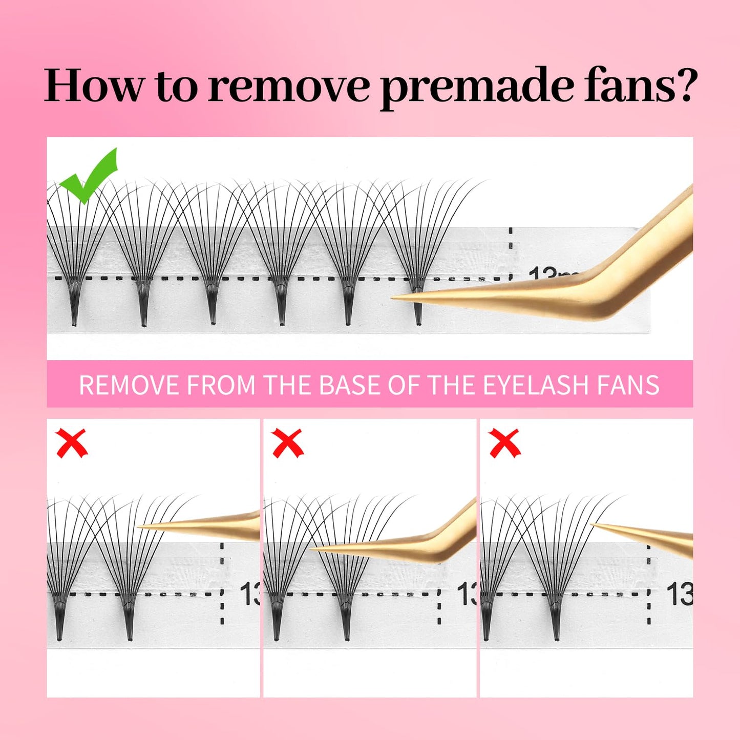 Premade Fans Eyelash Extensions 6D Volume Lash Extensions 0.07 Thickness Eyelash Extension C Curl Premade Lash Fans Mix 9-16mm Fluffy Soft Handmade Lash Fan Eyelashes(6D-0.07-C,9-16mm)