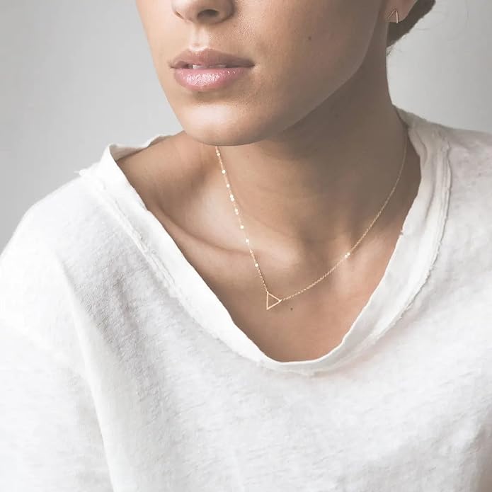Collner 14K Gold Heart Pendant Necklace for Women Dainty Star Necklace Tiny Evil Eye Choker Necklace Boho Crescent Moon Necklace Minimalist Jewelry
