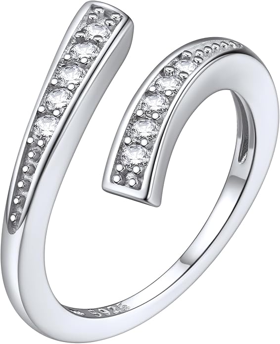ChicSilver Toe Rings for Women 925 Sterling Silver Toe Ring Hypoallergenic Adjustable Open Rings for Women Summer Jewelry