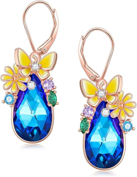 Dorunmo 925 Sterling Silver Western Dangle Earrings for Women Bohemian Earrings Hypoallergenic Christmas Jewelry Gifts for Women