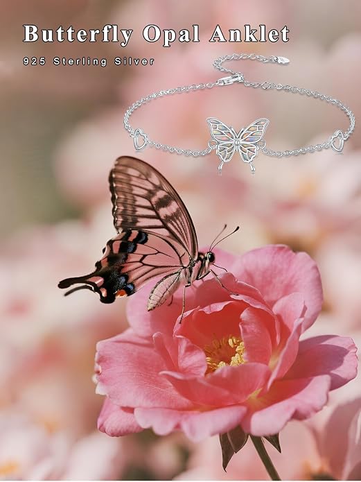 Dorunmo 925 Sterling Silver Anklet Bracelet Mother’s Day Birthday Jewelry Gifts for Women Wife Girlfriend Mom Her