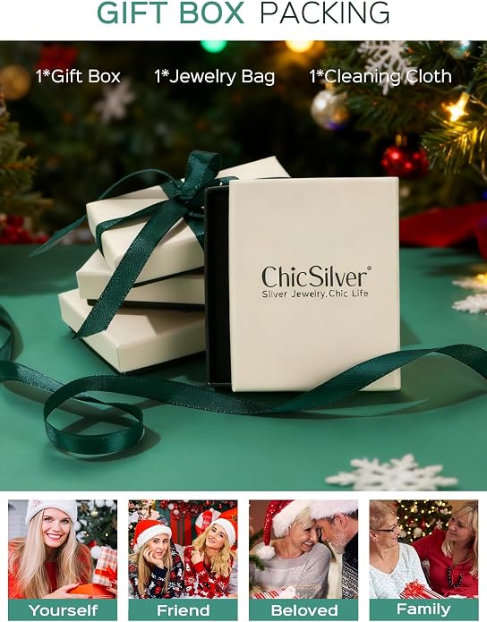 ChicSilver Sparkling Heart Birthstone 925 Sterling Silver Celtic Knot Dangle Hook Earrings (with Gift Box)