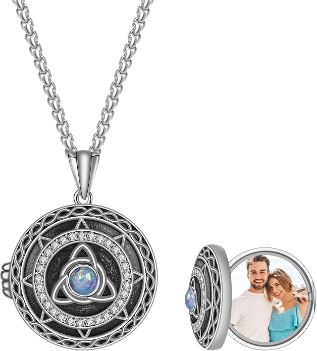 925 Sterling Silver Necklace for Men Women, Birthday Keepsake Jewelry Gifts for Mom Dad Friend