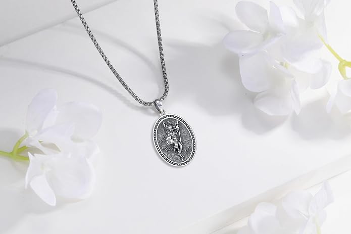 Hecate Wiccan Triple Moon Goddess Necklace Tetragrammaton Nudo De Bruja Plata 925 Original Sterling Silver Cat Moon Pendant Hekate Witch Necklace Amulet Witchy Jewelry Gifts for Women Men