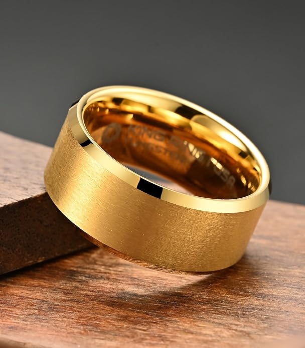 King Ring Tungsten 4/6/8/10mm Rings – Super Polished Matt Finish Tungsten Rings – Designed in USA