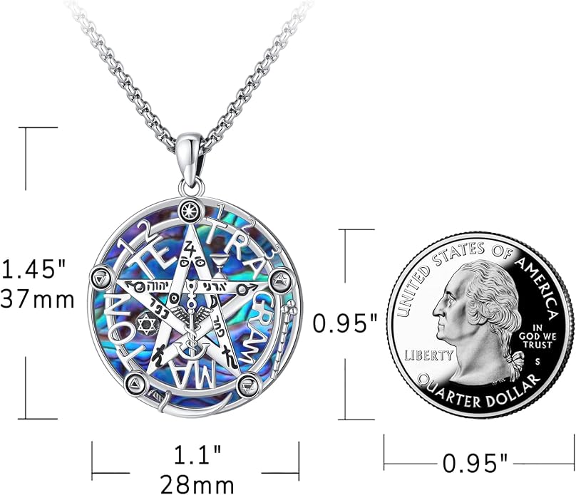 Witchy Jewelry for Women Men Nudo De Bruja Plata 925 Original Witches Knot Necklace Tetragrammaton Hecate Necklace Lilith Necklace Pentagram Necklace Cat Necklace Triple Moon Goddess Pendant Necklace