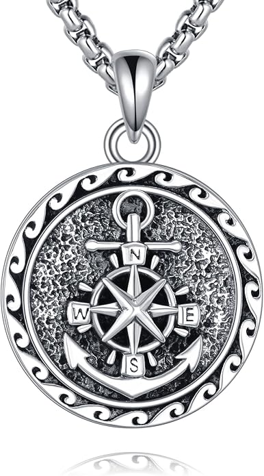 Lion/Anchor/Yggdrasil/Empty Tomb Pendant Necklace Stainless Steel 22+2 Chain Jewelry For Men Father Women Unisex