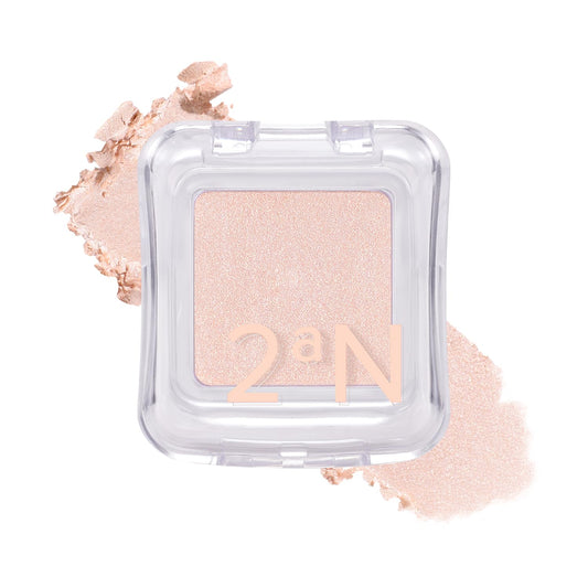 2aN Pure Glash Highlighter – Glass-Like Sheen Powder Highlighter for a Natural, Radiant Glow | Buildable, Long-Lasting, Lightweight Formula (SHELL, 0.8oz)