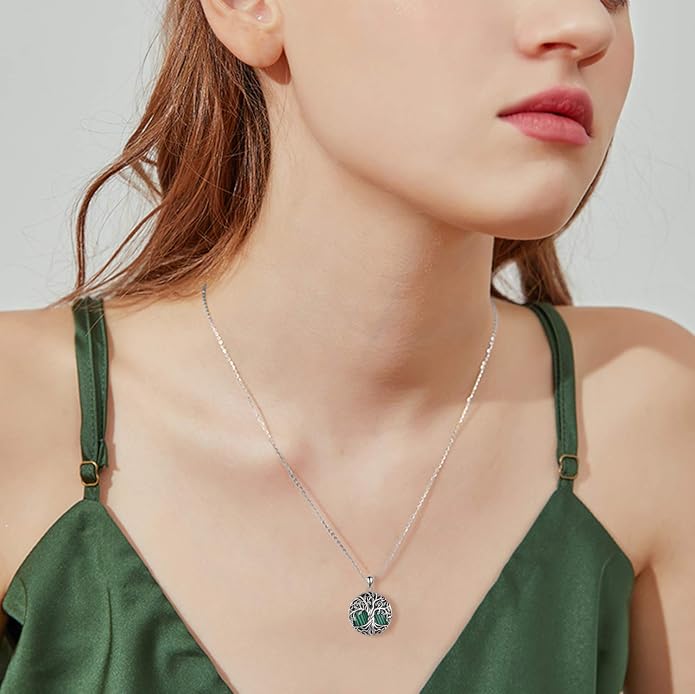 WINNICACA Tree of Life Gifts for Women 925 Sterling Silver Tree of Life Celtic Pendant Necklace Family Irish Jewelry Gifts for Women Wife Girlfriend Anniversary Birthday Gift