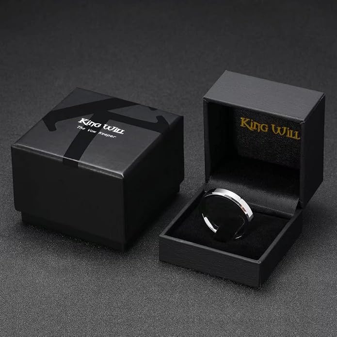 King Will BASIC Men Women 4mm/5mm/6mm/7mm/8mm Titanium Rings Polished Wedding Band Engagement Anniversary Band Comfort Fit