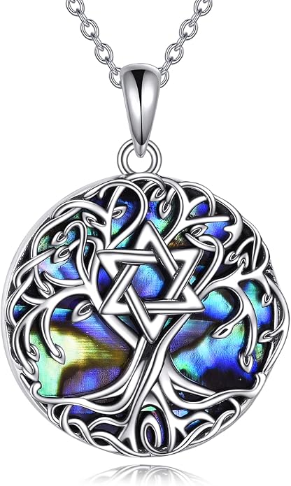 YFN Tree of Life Necklace Sterling Silver Celtic Knot Tree Pendant Jewelry Gifts for Women Men