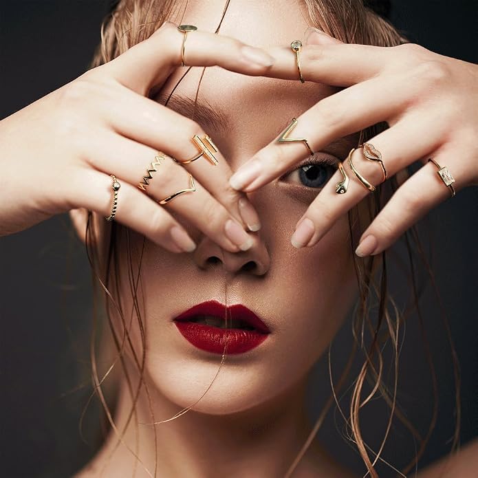 Bling Jewelry Minimalist Delicate Midi Knuckle Thin 1MM Band Stackable Bypass Wrap Snake Ring For Teen 14K Gold Plated .925 Sterling Silver