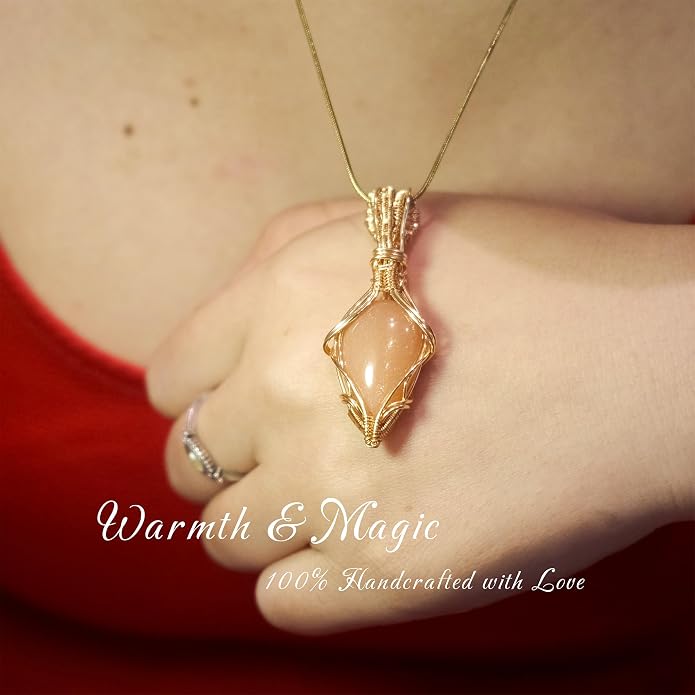 Natural Faceted Labradorite Pendant Necklace – Unique Stone of Magic & Transformation, Iridescent Flash Gemstone Jewelry, Handmade Healing Crystal Gift for Women, Birthday, Anniversary, Spiritual Awakening & Intuition