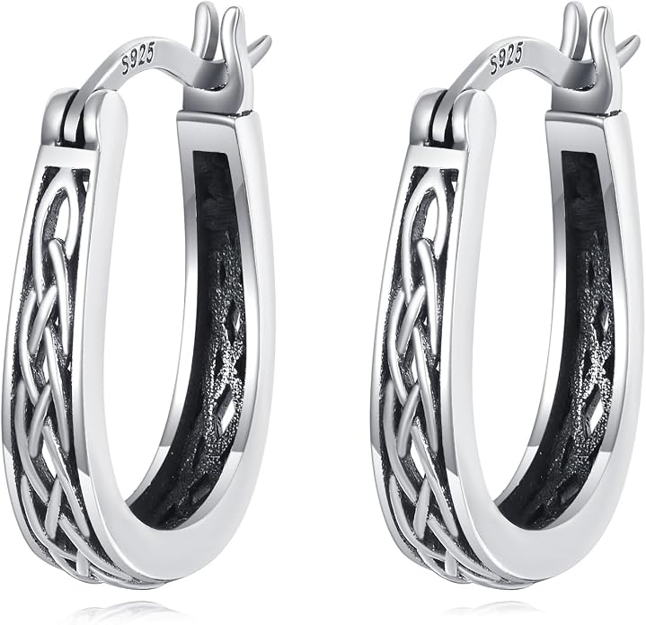 Sterling Silver Hoop Earrings Small Hoop Sun/Leaf/Triangle Huggie Earrings for Women Hypoallergenic