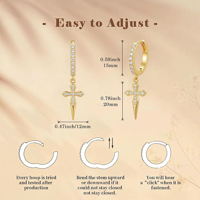 Gold Dainty Hoop Earrings for Women Hypoallergenic Lightweight 14K Gold Huggie Earrings Jewelry Valentines Day Gifts for Wife Girlfriend Her
