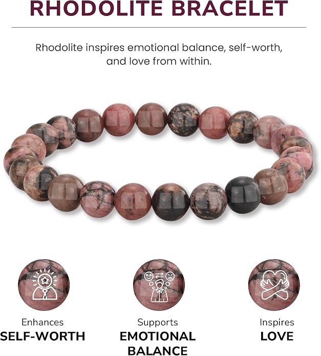 Crystal Vibe - Healing Crystal Bracelet for Women & Men | Natural Gemstone Bead Bracelet | Adjustable Handmade Energy Stone Bracelet | Bracelet for Meditation, Yoga & Daily Wear | Multiple Types