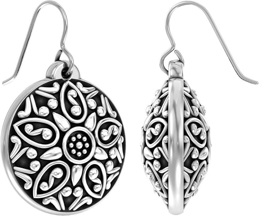 LeCalla 925 Sterling Silver Filigree Dangle Drop Earrings | Lightweight Antique Balinese Teardrop Dangle Drop Earring for Women