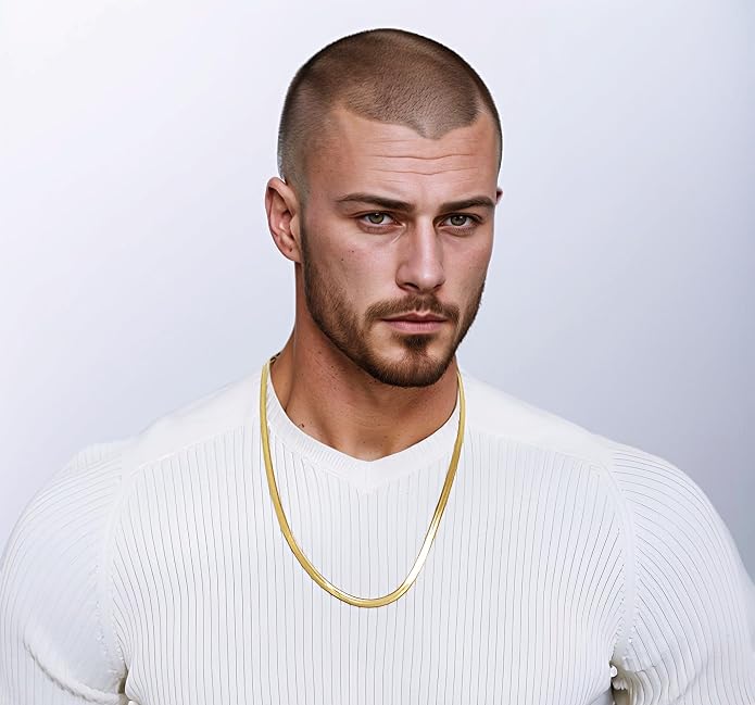 Herringbone Chain 316L Stainless Steel 14,16,18,20,22,24,27,30 inches Necklace for Men and Women in Gold, Silver Tone