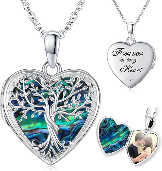 Odinstone Tree of Life Necklace, Sterling Silver Pendant for Women Family Tree Necklaces Jewelry for Mom/Wife/Grandma(With Fine Gift Box)