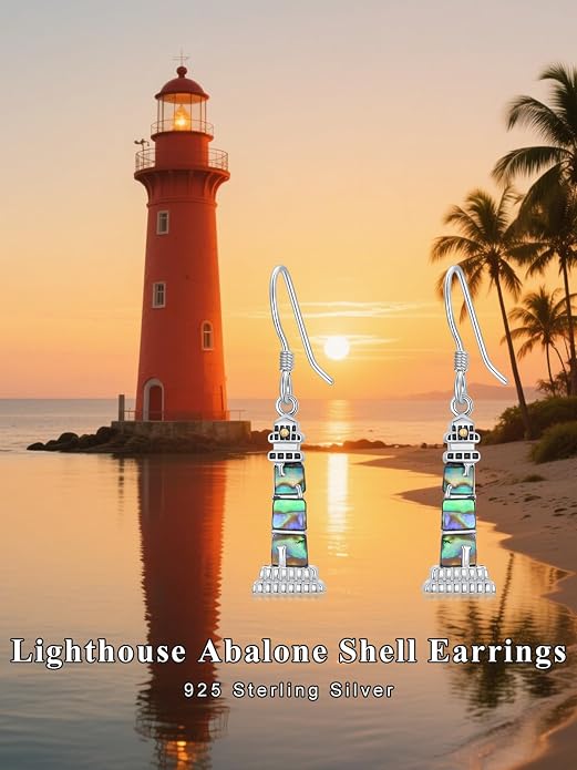 Midari Hummingbird/Butterfly/Lotus Earrings for Women 925 Sterling Silver Abalone Shell Animal Earrings Dangle for Women Abalon Moonstone Jewelry Gifts for Women Mom