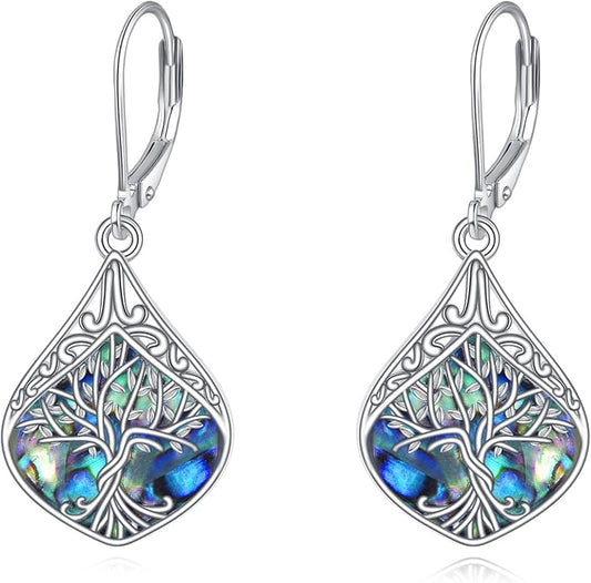 Teardrop Earrings Sterling Silver Filigree Irish Celtic Teardrop Drop Earrings Jewelry Gifts For Women