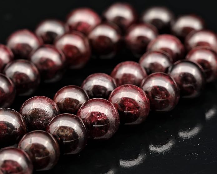 Natural Gemstone Beaded Choker Necklace | 8mm Handmade Adjustable Jewelry for Men & Women | Chakra Balancing Crystal Necklace | Spiritual Gift | Macrame Cord with Extender