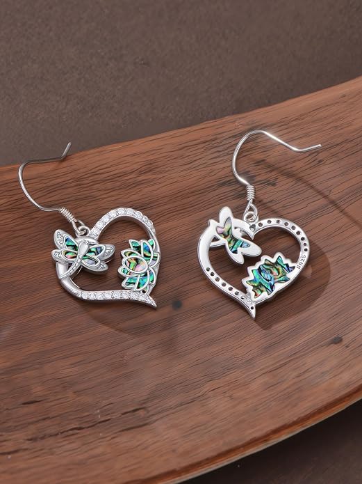 Bee/Butterfly/Dragonfly/Hummingbird/Sunflower Earrings for Women 925 Sterling Silver Sunflower Earrings Hypoallergenic Animal Jewelry Gifts for Women