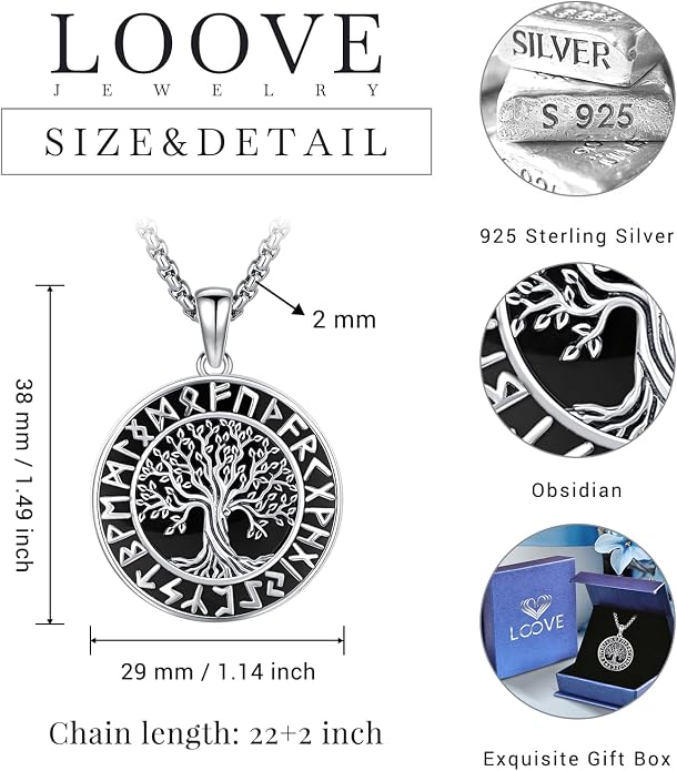 Sterling Silver Tree of Life Necklace for Women Oval Family Tree Necklace Abalone Shell Moonstone Pendant Mother Day Necklace for Mom Tree of Life Jewelry