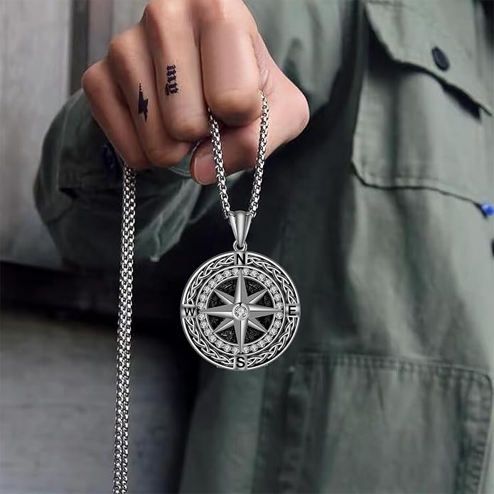 925 Sterling Silver Necklace for Men Women, Birthday Keepsake Jewelry Gifts for Mom Dad Friend
