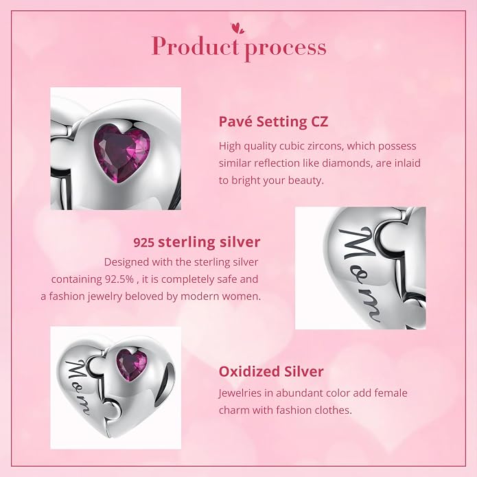 NINGAN 925 Sterling Silver Charm Golden Love Charm Buckle Safety Chain Travel Bead Firefly Dragonfly Pendant, Suitable for Women Bracelet and Necklace as Gift from Mom and Friends