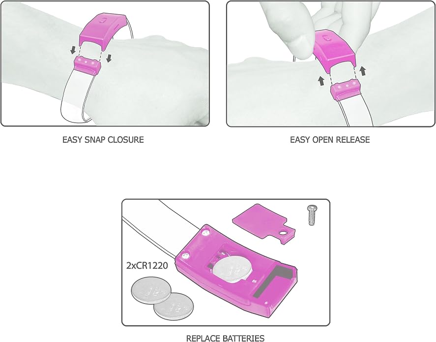 12 Magic Band Pack | Glow in The Dark | Flashing Light up for Concerts | Running Lights for Runners | Glow in The Dark Bracelets | Led Bracelet