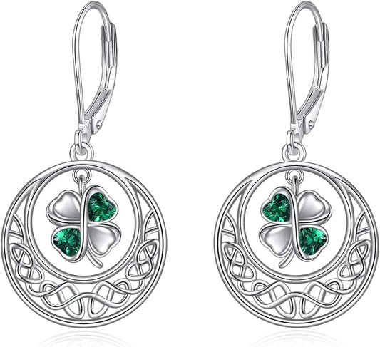 VONALA Flower Earrings for Women 925 Sterling Silver Rose/Lotus/Scottish Thistle/Tulip/Lilac/Mushroom/Pineapple Dangle Drop Earrings Flower Jewelry Gifts for Women Girls Birthday Gifts