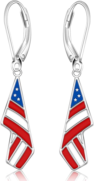 Black Cat/4th of July/Bat/Spider/Pumpkin/Wolf/Bunny/Sun and Moon/Turtle/Raven 925 Sterling Silver Leverback Dangle Earrings Moon Gothic Christmas Earrings Jewelry Gift for Women