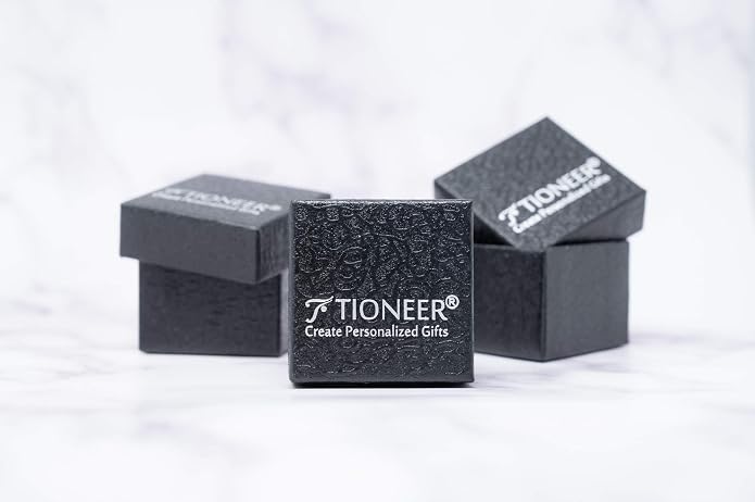 Jewelry | Stainless Steel Letter Alphabet Initial Ring | Square Flat Top Ring for Men & Women | Stainless Steel Jewelry, (Black, Gold, Silver), Size 7-16