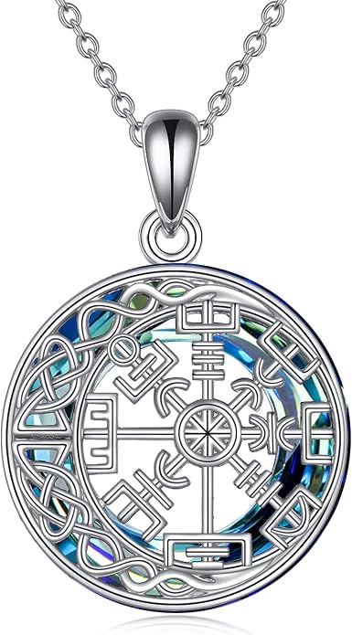 URONE Men Viking Pendant Necklace Sterling Silver Norse Viking Jewelry