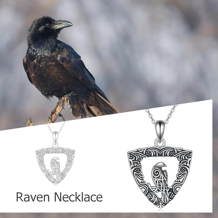 URONE Men Viking Pendant Necklace Sterling Silver Norse Viking Jewelry