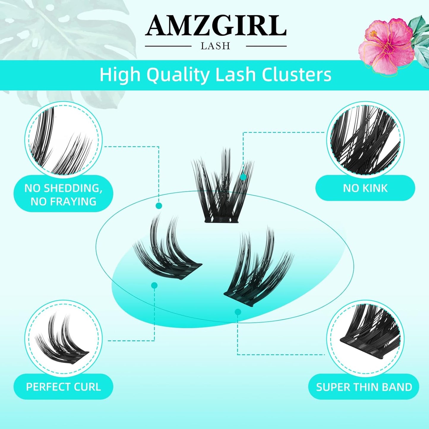 Lash Clusters Wet Look 168Pcs Eyelash Cluster Ultra-Thin Lash Band Eyelashes Extensions Spiky Anime Wide Span Lashes(Orchid,C-16mm)