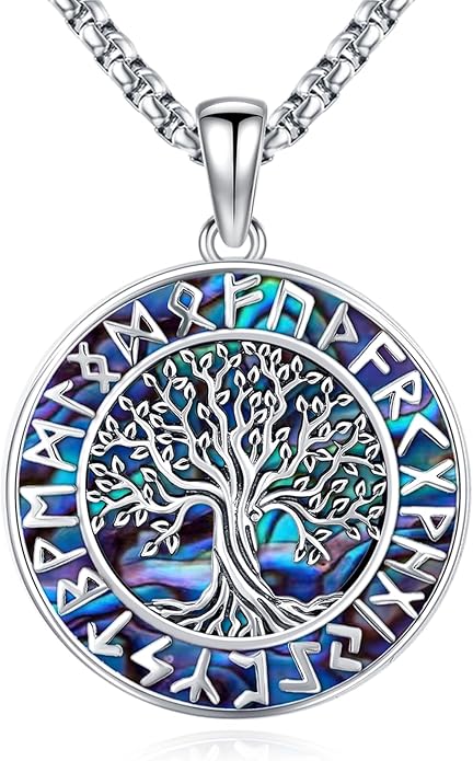 Eusense Viking Jewelry for Men Women Sterling Silver 925 Mjolnir Thors Hammer Pendant Celtic Cross Necklace Wolf Odin Raven Freya Goddess Norse Pagan Compass Vegvisir Yggdrasil Nordic Viking Necklaces Gifts