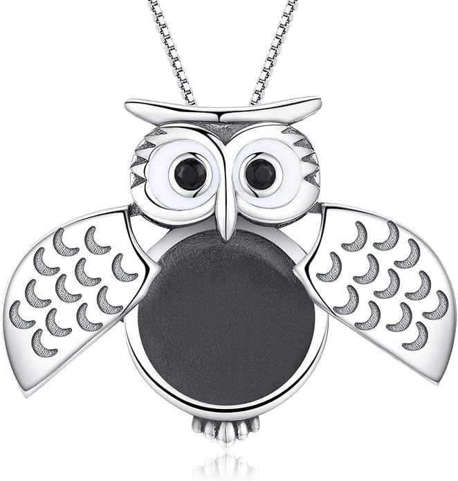 MEDWISE 925 Sterling Silver Locket Necklace That Holds Pictures Photo Necklace Oxidized Rose Flower/Sunflower/Compass/Celtic Heart Pendnat Lockets Gifts for Women Birthday Christmas Gifts