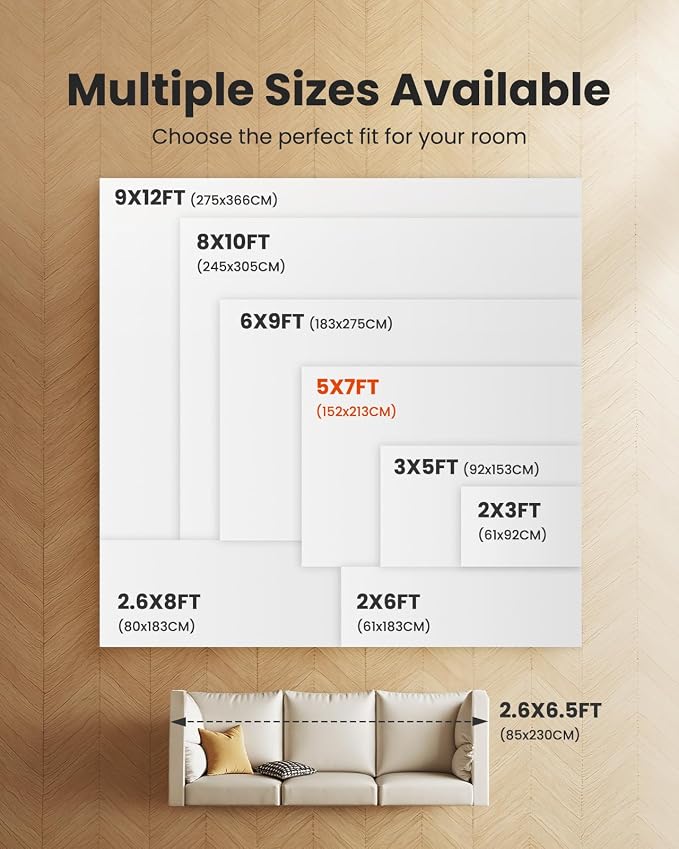 AMADA HOMEFURNISHING 5x7 Area Rugs for Living Room, Modern Abstract Washable Rug Neutral Soft with Non-Slip Backing & Low Pile Kids Rug for Resistant, Bedroom, Nursery Home Office, Beige