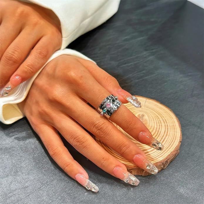 925 Sterling Silver Ring Minimalist Adjustable Rings Band Handmade Rings for Women Girls