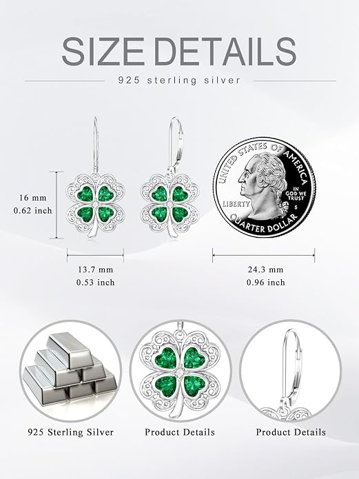 Animal/Leaf/Gothic Dangle Earrings 925 Sterling Silver Animal/Leaf/Gothic Dangle Drop Earrings Easter/Halloween/Christmas Jewelry Gifts for Women Her
