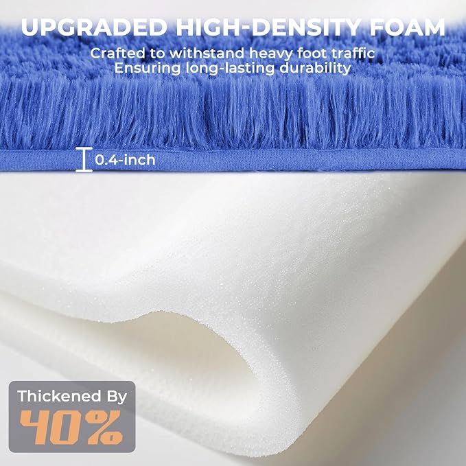OPPODREAM 4x6 Royal Blue Rugs for Bedroom, Ultra-Soft Fluffy Area Rugs for Living Room, 4 x 6 Shag Carpet for Nursery, Kids, Girl, Boy, Baby, Plush, Fuzzy, Shaggy, Cute Home Decor