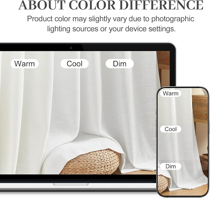 Extra Wide Pinch Pleated Curtains 102 Inches Long for Sliding Glass Door 60 Inch Wide Linen Curtain Memory Trained Pleat Drapes Hooks Rings 60x102 Curtain for Large Window, Snow White, 1 Panel
