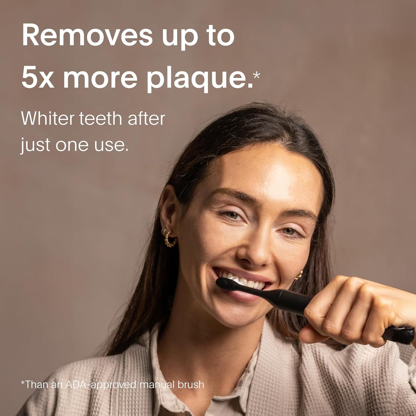 SURI 1.0 Sonic Electric Toothbrush | 40+Day Battery | Designed in California | Sustainable Electric Toothbrush for Adults | Travel Toothbrushes | Tooth Brush | Black