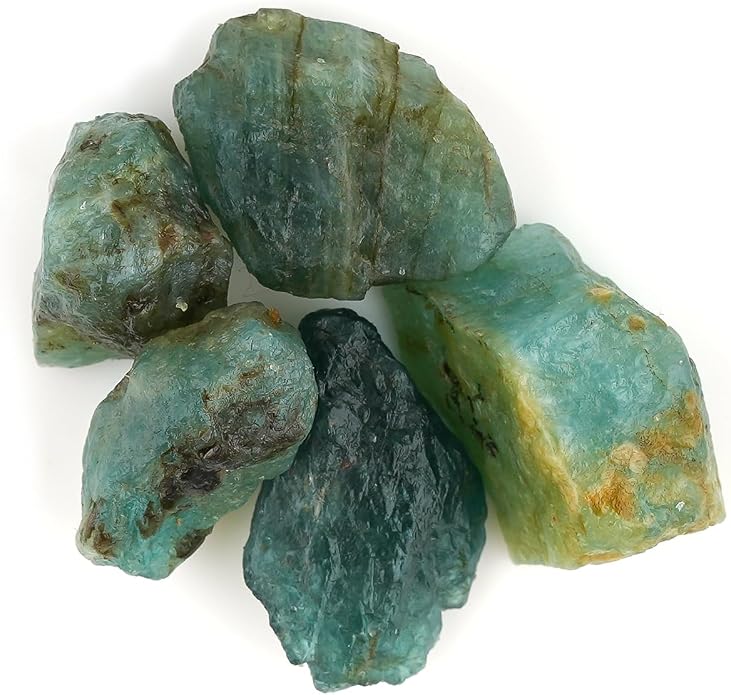 5pcs, Wholesale Raw Natural Gemstones and Crystals, Assorted Rough Stones, Bulk Loose Rock Supplies, DIY Crafts-Jewelry Making, Wire Wrapping, Gem Collection