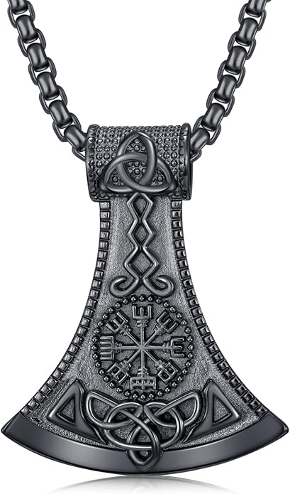 Viking Necklace for Men 925 Sterling Silver Viking Norse Pagan Jewelry Gifts for Women