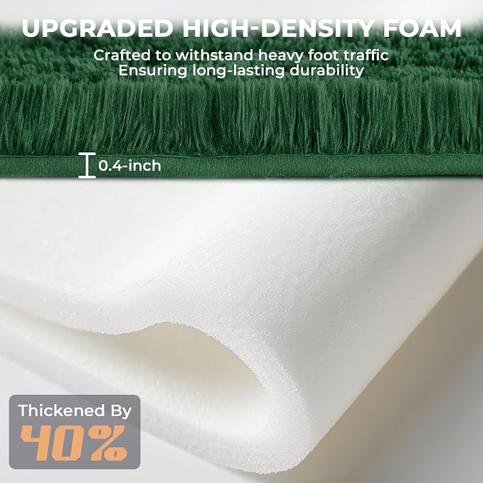 OPPODREAM 4x6 Forest Green Rugs for Bedroom, Ultra-Soft Fluffy Area Rugs for Living Room, 4 x 6 Shag Carpet for Nursery, Kids, Girl, Boy, Baby, Plush, Fuzzy, Shaggy, Cute Home Decor