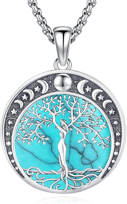 Witchy Jewelry for Women Men Nudo De Bruja Plata 925 Original Witches Knot Necklace Tetragrammaton Hecate Necklace Lilith Necklace Pentagram Necklace Cat Necklace Triple Moon Goddess Pendant Necklace